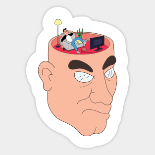 Living Rent Free in Your Head Sucker Sticker